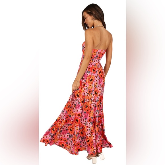 PETAL & PUP Sarai Floral Cutout Maxi Dress Multicolor Size 8 New - Picture 4 of 12